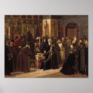 Revolt van het Solovetsy-klooster Poster