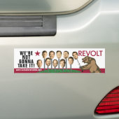 Revolt - We gaan het niet Bumperstickers (Op auto)