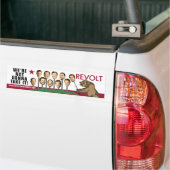 Revolte - We Gaan Het Niet Pikken Bumpersticker (Op Truck)