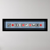 REVOLUCION Black Grey Red Poster (Voorkant)