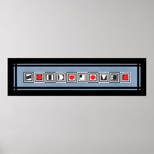 REVOLUCION Black Grey Red Poster (Voorkant)