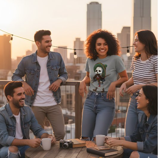 Revolucionario Skull Outlaw Tee T-shirt