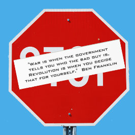 Revolutie Benjamin Franklin Quote Bumpersticker