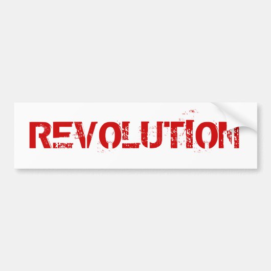 REVOLUTIE BUMPERSTICKER (Voorkant)
