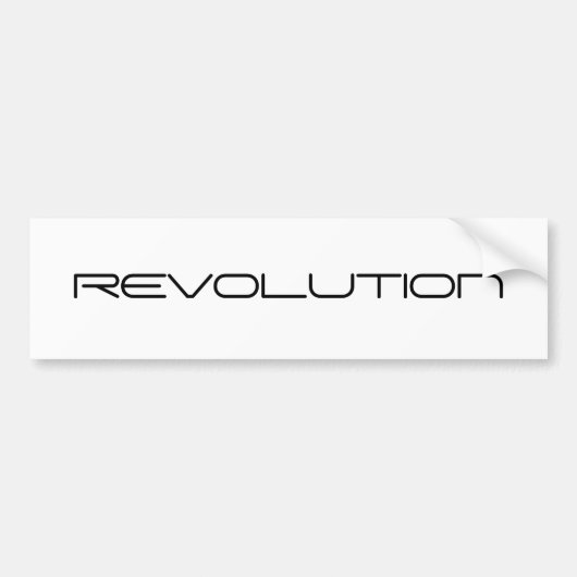 REVOLUTIE BUMPERSTICKER (Voorkant)