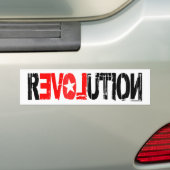 revolutie bumpersticker (Op auto)