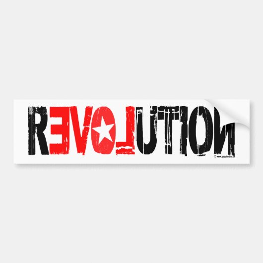 revolutie bumpersticker (Voorkant)