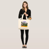 REVOLUTIE: DAG 1 GROTE TOTE BAG (Voorkant (model))