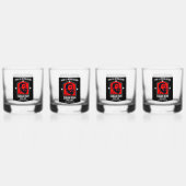 revolutie in drankverslaafden whisky glas (Achterkant)