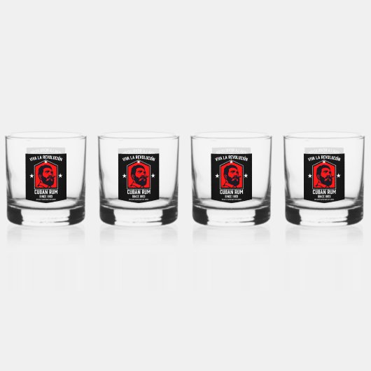 revolutie in drankverslaafden whisky glas (Voorkant)
