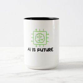 Revolutie in mokontwerp met AI Tweekleurige Koffiemok