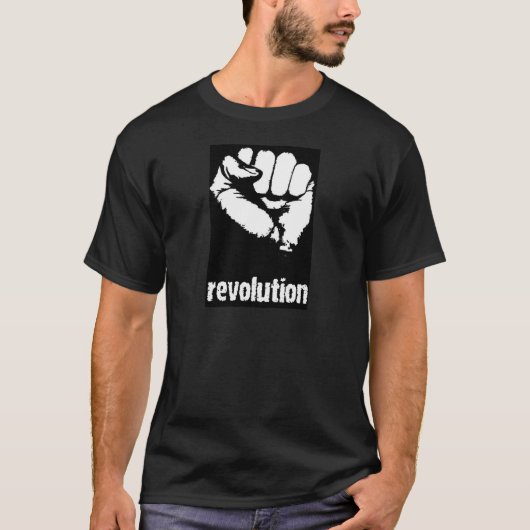 Revolutie met de vuist omhoog t-shirt (Voorkant)