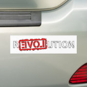 Revolutie met liefde! bumpersticker (Op auto)