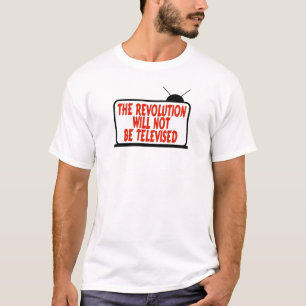 Revolutie niet getelevisie t-shirt
