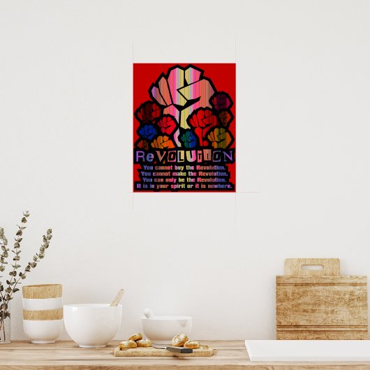 REVOLUTIE POSTER (Keuken)