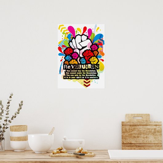 REVOLUTIE POSTER (Keuken)
