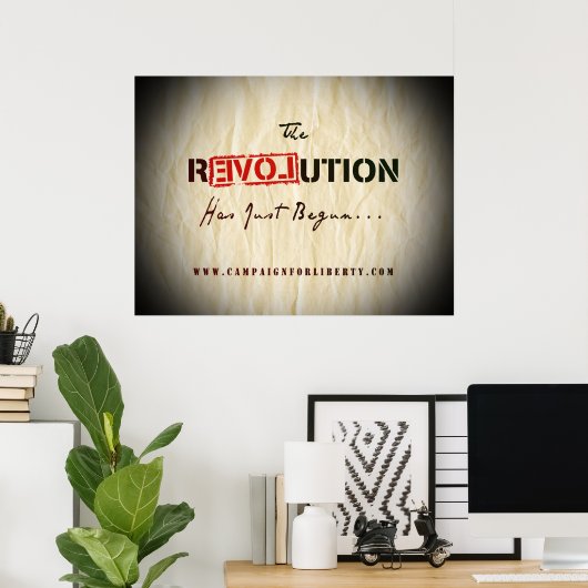 Revolutie-Poster Poster (Thuiskantoor)