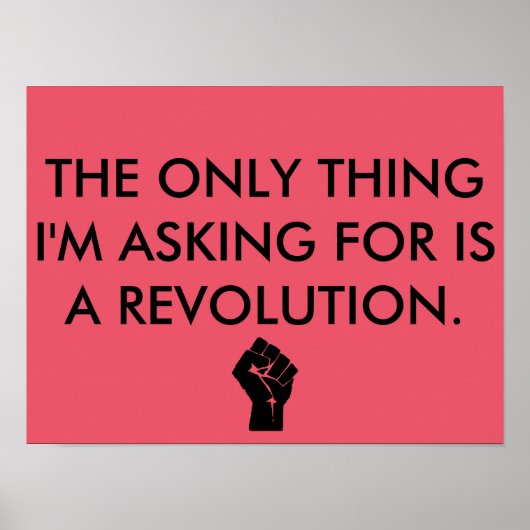 Revolutie-poster Poster (Voorkant)