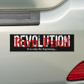 REVOLUTIE, Ron Paul, het is maar... - Gepersonalis Bumpersticker (Op auto)