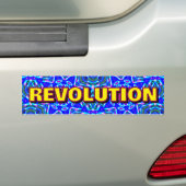 REVOLUTIE ( u kunt het woord wijzigen ) Bumpersticker (Op auto)