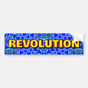 REVOLUTIE ( u kunt het woord wijzigen ) Bumpersticker