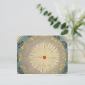 Revolutie van de aarde rond de zon briefkaart (Staand voorkant)