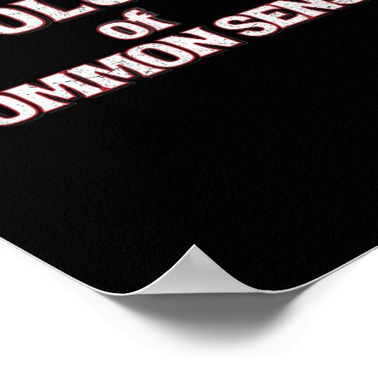 Revolutie van het gezond verstand tekst Trump 45-4 Poster (Hoek)