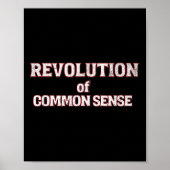 Revolutie van het gezond verstand tekst Trump 45-4 Poster (Voorkant)