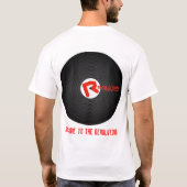 REVOLUTIE VINYL T-SHIRT (Achterkant)