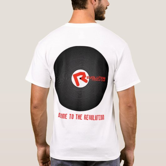 REVOLUTIE VINYL T-SHIRT (Achterkant)