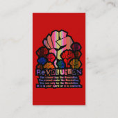 REVOLUTIE VISITEKAARTJE (Achterkant)