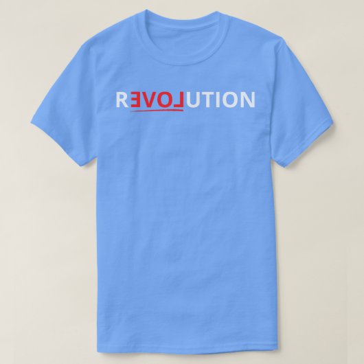 revolutieliefde t-shirt (Design voorkant)