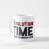 Revolutietijd - Bernie Sanders 2016 Koffiemok (Voorkant links)