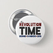 Revolutietijd - Bernie Sanders 2016 Ronde Button 5,7 Cm (Voorkant /achterkant)