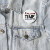 Revolutietijd - Bernie Sanders 2016 Ronde Button 5,7 Cm (In situ)