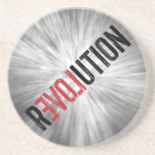 rEVOLution Achterbaan Zandsteen Onderzetter (Voorkant)