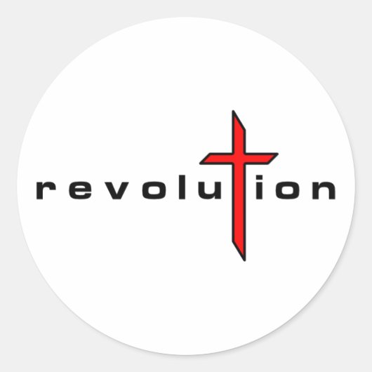 revoluTion - Classic Sticker (Voorkant)