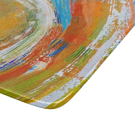 Revolution Deco glazen snijplank (Hoek)