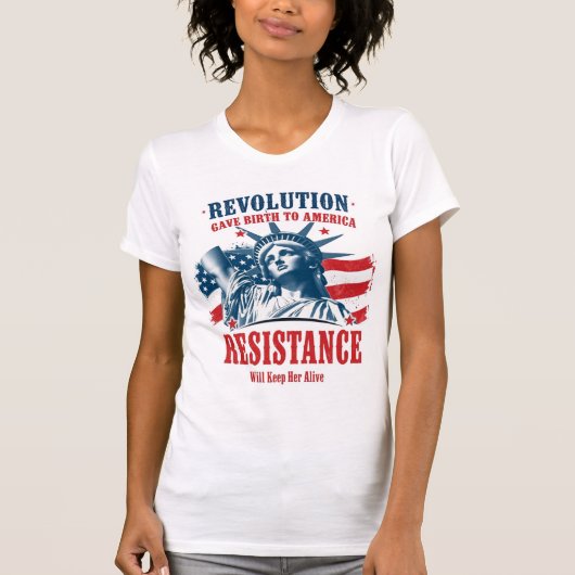 Revolution Gave Birth To America T-shirt (Voorkant)