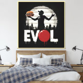 Revolution Sandwich – Bold Street Art Graphic Canvas Afdruk (Insitu (Slaapkamer))
