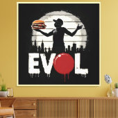 Revolution Sandwich – Bold Street Art Graphic Canvas Afdruk (Insitu (Woonkamer))