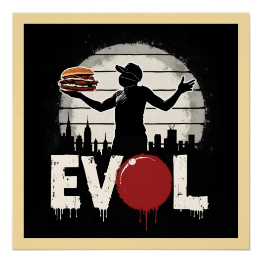 Revolution Sandwich – Bold Street Art Graphic Perfect Poster (Voorkant)