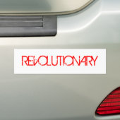 REVOLUTIONAAL BUMPERSTICKER (Op auto)