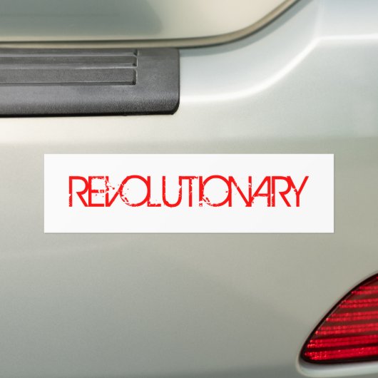REVOLUTIONAAL BUMPERSTICKER (Op auto)