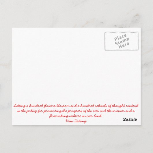 Revolutionair Briefkaart (Achterkant)