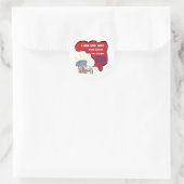 Revolutionair denkende aap ronde sticker (Tas)
