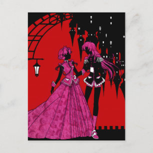 Revolutionair Meisje Utena   Anthy & Utena Briefkaart