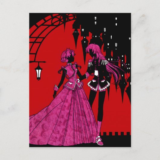 Revolutionair Meisje Utena | Anthy & Utena Briefkaart (Voorkant)