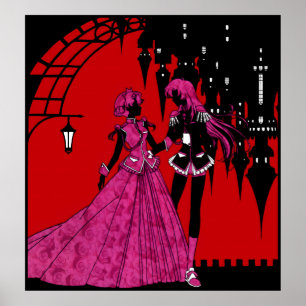 Revolutionair Meisje Utena   Anthy & Utena Poster