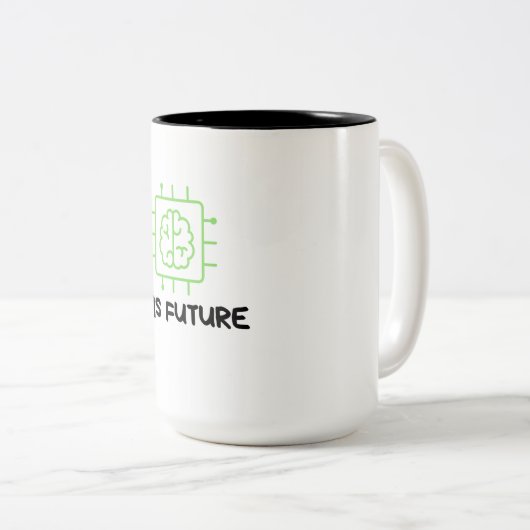 Revolutionair Mok-ontwerp met AI Tweekleurige Koffiemok (Voorkant rechts)